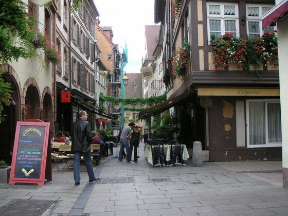 Street in Strasbourg, Alsace, France