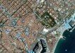 Satellite aerial of Barcelona, Spain