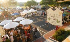 Barley Vine gastro pub overlooking the annual Pop-Up Piazza Festival, Bristol, CT