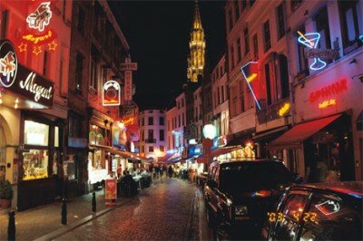 Outdoor cafe in Brussels, Belgium