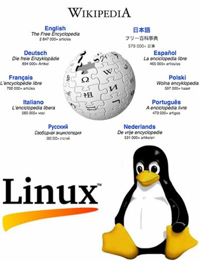 Collaborative crowdsourcing with Wikipedia and Linux