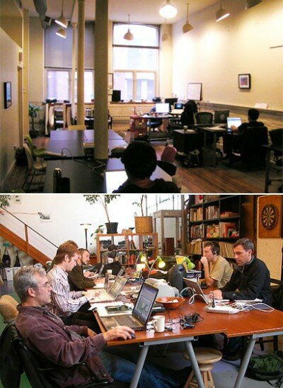 Coworking at Independents Hall in Philadelphia and the Hat Factory in San Francisco