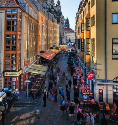 Restaurant Row, Dresden, Germany