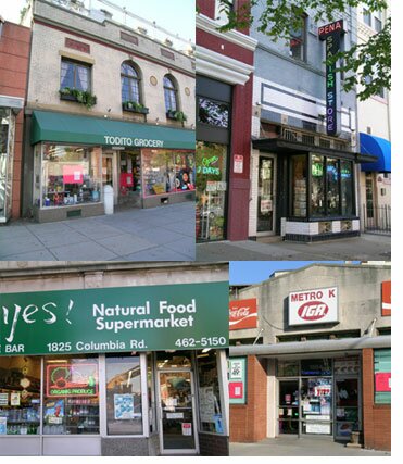 Grocery stories, Adams Morgan, Washington DC