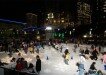 Ice rink in Discovery Green, Houston, Texas