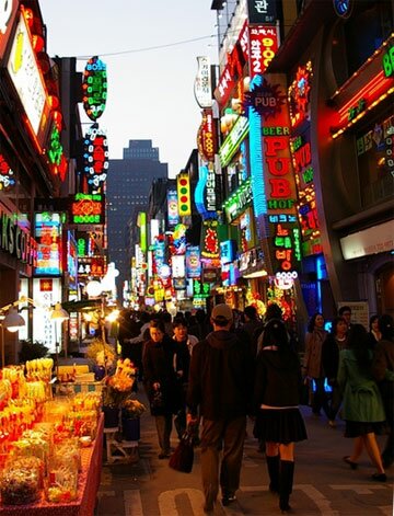 Nightlife in Seoul, South Korea