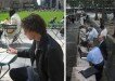 Wifi in Bryant Park, Manhattan, New York City NYC