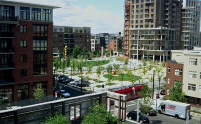 Pearl District square, Portland, Oregon