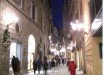 Street at night in Siena, Italy