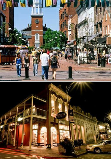 Charlottesville, Virginia; Oxford, Mississippi