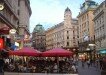 Cafe street scene in Vienna, Austria