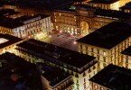 Piazza at night, Florence, Italy