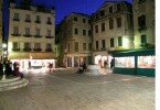 Plaza at night in Venice, Italy